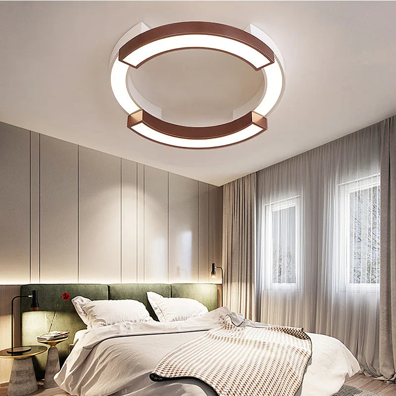 plafonnier led moderne superposition suspension maison - vue 6 sur 10