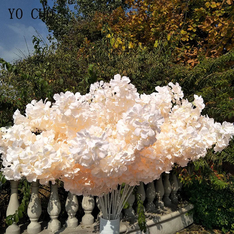 fleurs artificielles hortensia gypsophile pour décoration mariage - vue 3 sur 15