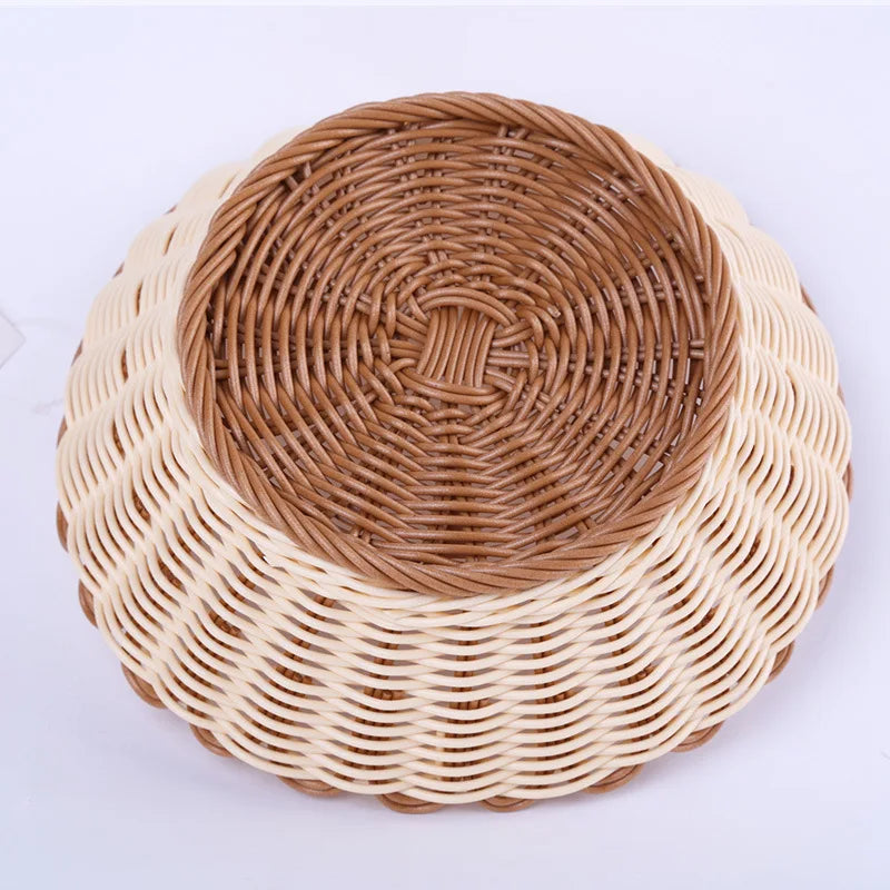 panier tissé à la main pour fruits et légumes rangement pratique - vue 3 sur 7