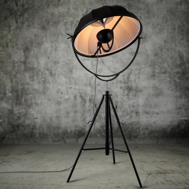 lampadaire moderne gzmj satellite en métal avec abat-jour en tissu - vue 3 sur 9