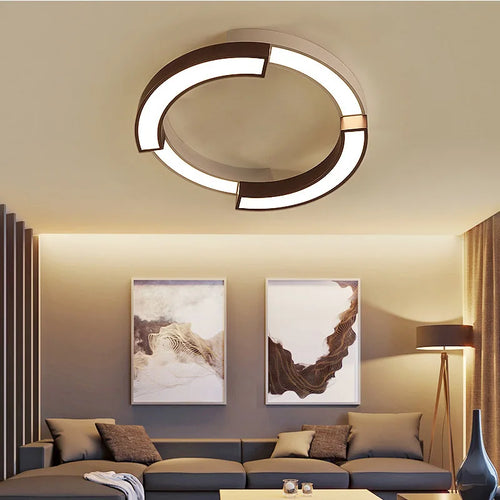 plafonnier led moderne superposition suspension maison