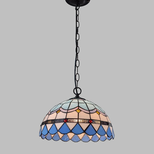 lampe de balcon méditerranéenne en verre tiffany style moderne européen - vue 6 sur 6