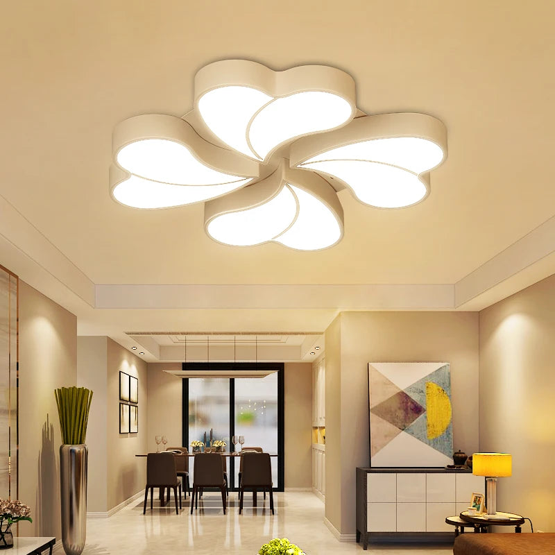 plafonnier led ultra fin moderne avec télécommande créative et personnelle - vue 2 sur 6