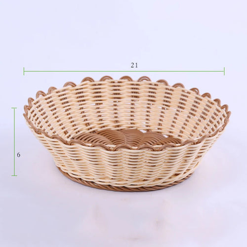 panier tissé à la main pour fruits et légumes rangement pratique - vue 7 sur 7