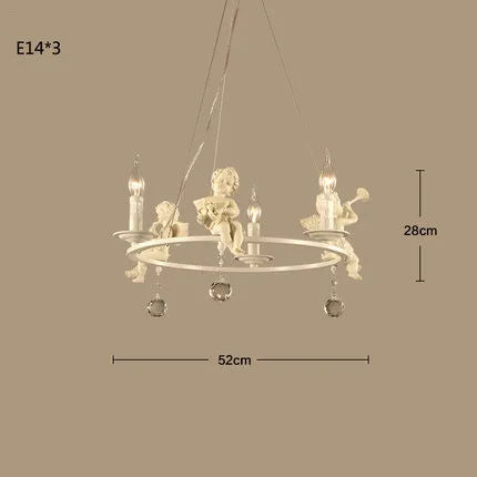 suspension rétro américaines résine bougie blanche décoration maison - vue 8 sur 8