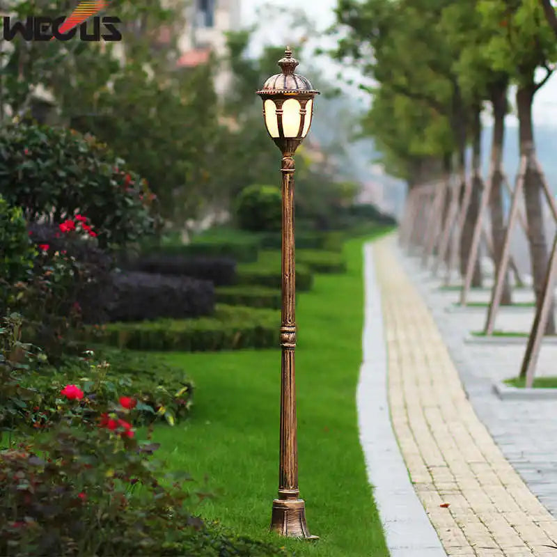Lampadaire antique européen de lumière de jardin imperméable extérieure