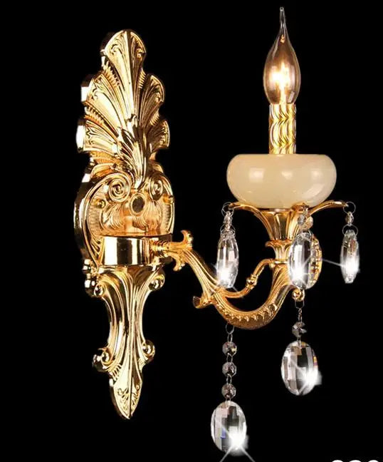 applique murale rétro à 5 bras en cristal pour intérieur élégant - vue 10 sur 12
