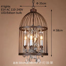 lustre vintage en fer forgé style empire cristal