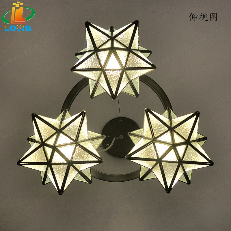 lustre pentacle créatif pour bar restaurant et intérieur - vue 6 sur 9
