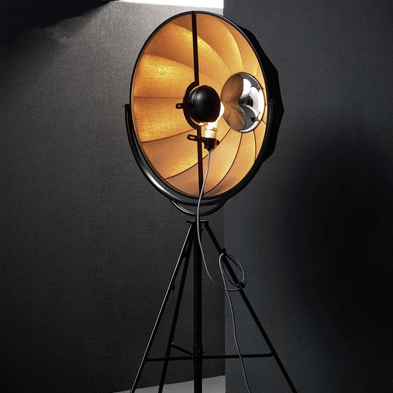 lampadaire moderne gzmj satellite en métal avec abat-jour en tissu