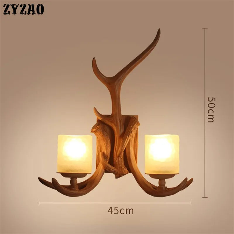 applique murale décorative en bois de cerf pour intérieur - vue 6 sur 7