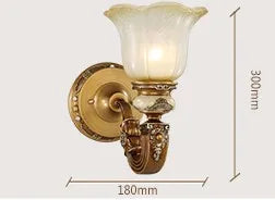 applique murale vintage rétro luminaire de luxe européen - vue 7 sur 11