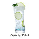 Verre collins cristal sans plomb motif texturé élégant
