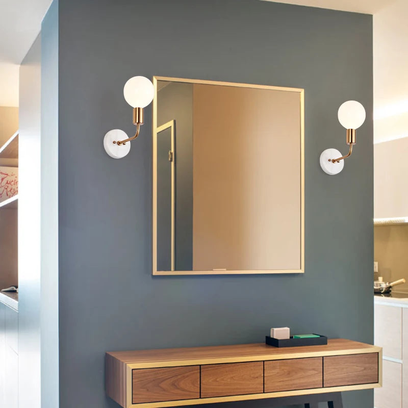 applique murale en marbre et verre design nordique pour décoration intérieure - vue 4 sur 6