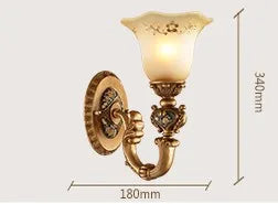 applique murale vintage rétro luminaire de luxe européen - vue 8 sur 11