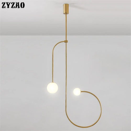 suspension minimaliste en fer pour décoration intérieure moderne