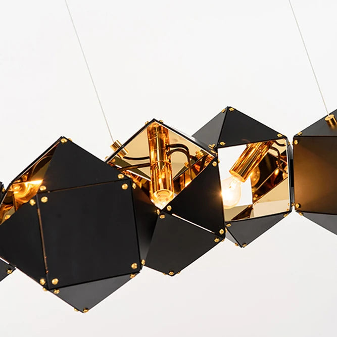 suspension design en fer et pierre pour intérieur moderne - vue 4 sur 5