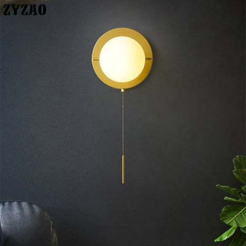 applique murale led avec interrupteur design moderne en verre