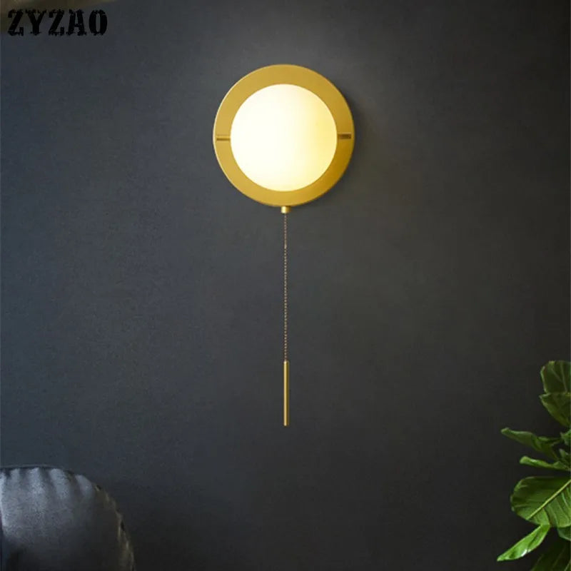 applique murale led avec interrupteur design moderne en verre - vue 5 sur 7