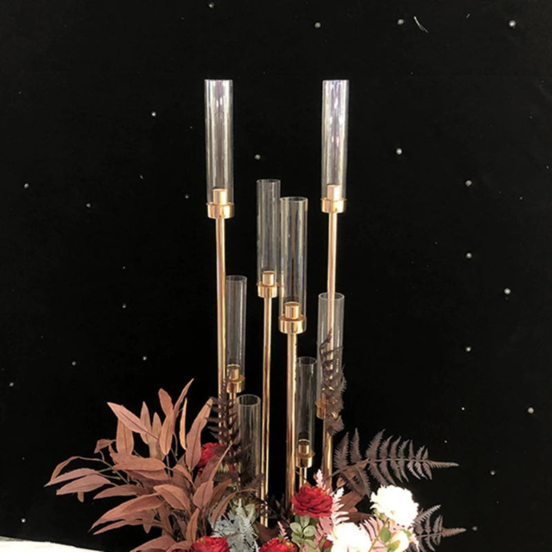 10 têtes de chandelier en métal pour décoration de mariage et fêtes - vue 6 sur 10