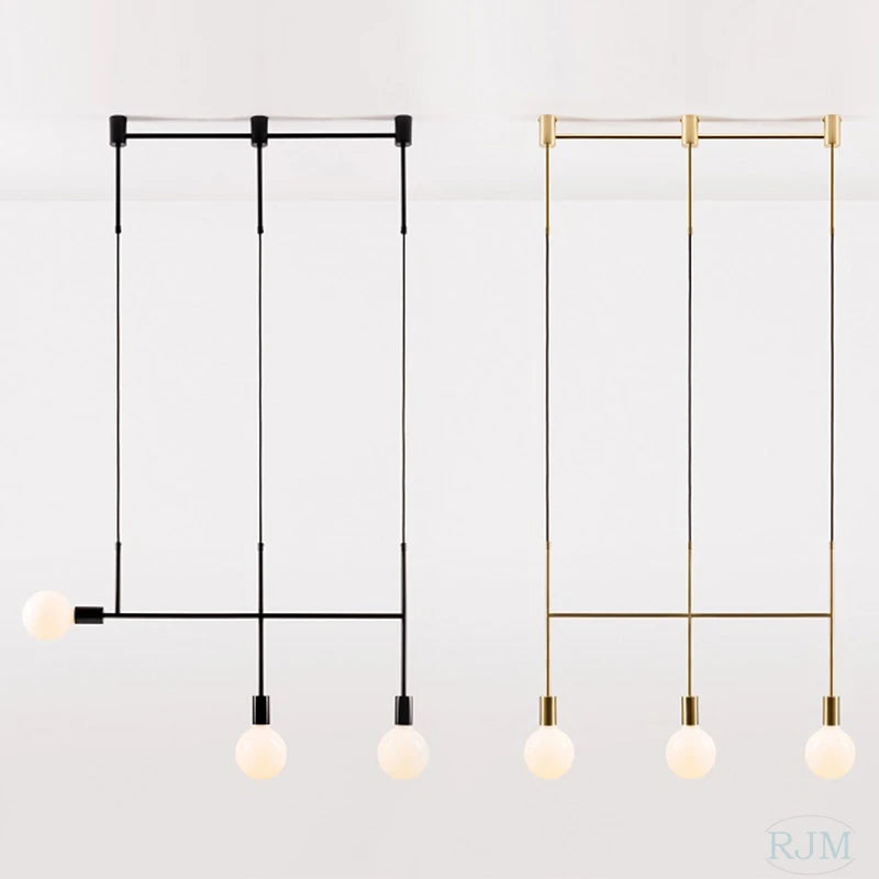 lustre nordique or moderne pour décoration noël luminaires maison - vue 7 sur 6