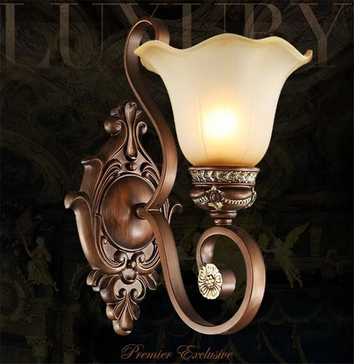 applique murale vintage rétro luminaire de luxe européen - vue 3 sur 11