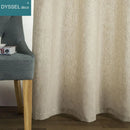 Rideau effet lin rayé style américain salon chambre