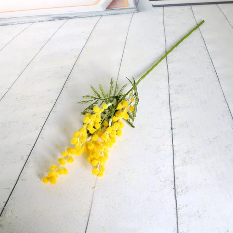 branche d'acacia fleurs artificielles pour décoration intérieure mariage - vue 5 sur 7