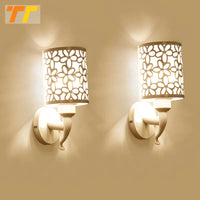 appliques murales intérieures style simple luminaria créatif 2 pièces