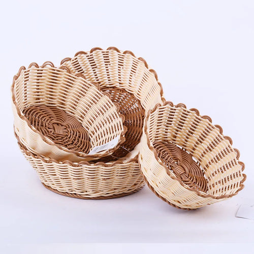panier tissé à la main pour fruits et légumes rangement pratique - vue 2 sur 7