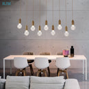 lustre suspension led créative en verre cristal postmoderne