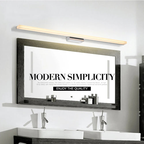 lampe led moderne pour miroir étanche en acrylique