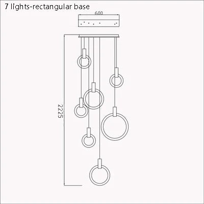 suspension moderne minimaliste créative pour intérieur contemporain