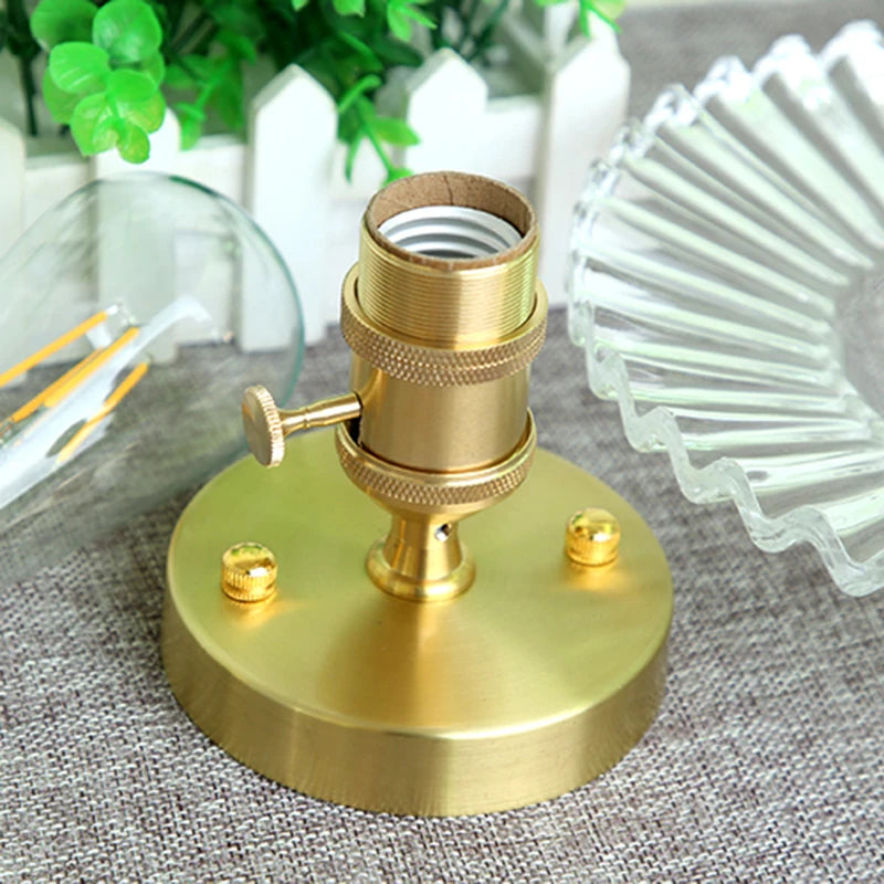 plafonnier led iwhd verre cuivre style nordique vintage edison