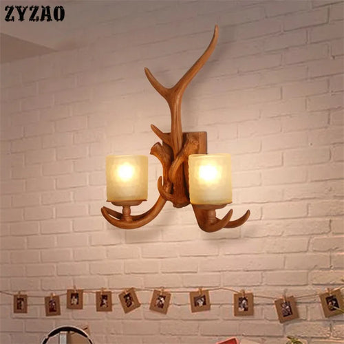 applique murale décorative en bois de cerf pour intérieur