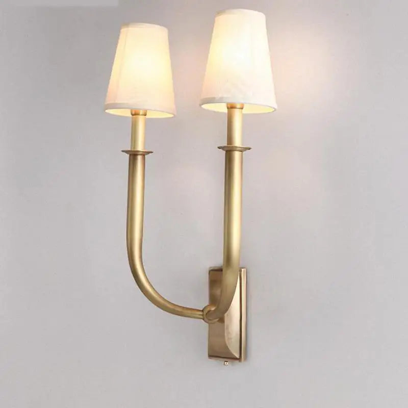 applique murale décorative à deux têtes avec miroir lumineux à led - vue 7 sur 8
