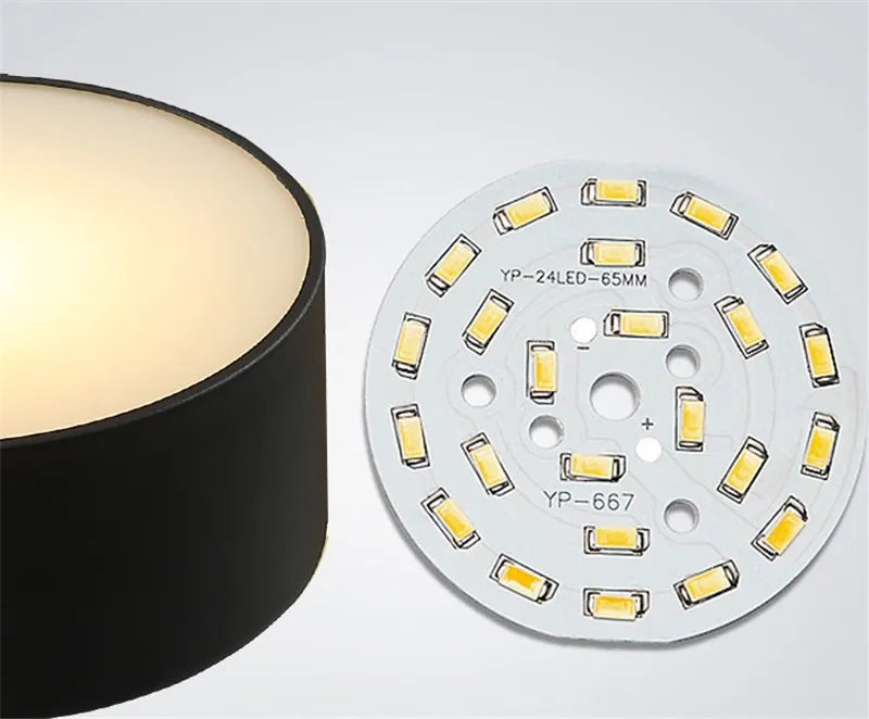 plafonnier moderne led 5 ou 10 têtes design rond acrylique métal - vue 6 sur 8