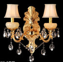 applique murale rétro à 5 bras en cristal pour intérieur élégant