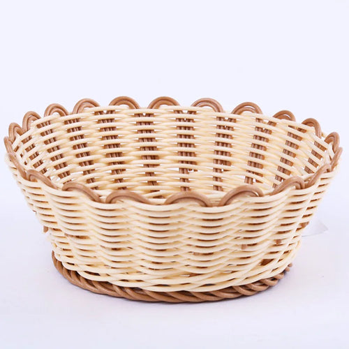 panier tissé à la main pour fruits et légumes rangement pratique - vue 3 sur 7