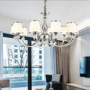 Lustre Chrome moderne Led en cristal E14