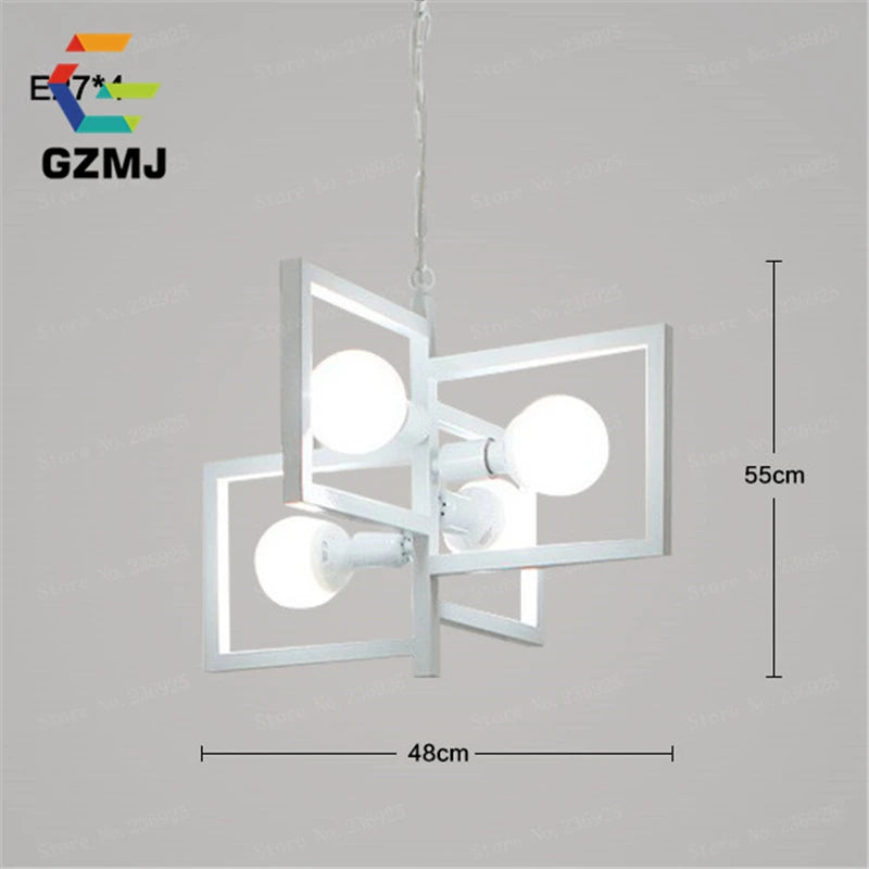 support de lampe suspension vintage industriel pour allée - vue 4 sur 8