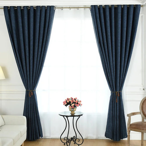 Rideau occultant moderne luxe grande hauteur salon chambre - vue 4 sur 10