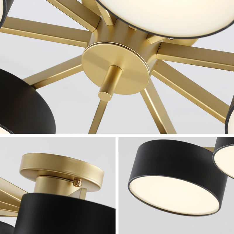plafonnier led créatif pour un éclairage moderne et original - vue 8 sur 8