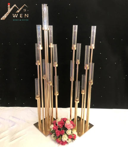 10 têtes de chandelier en métal pour décoration de mariage et fêtes - vue 2 sur 10