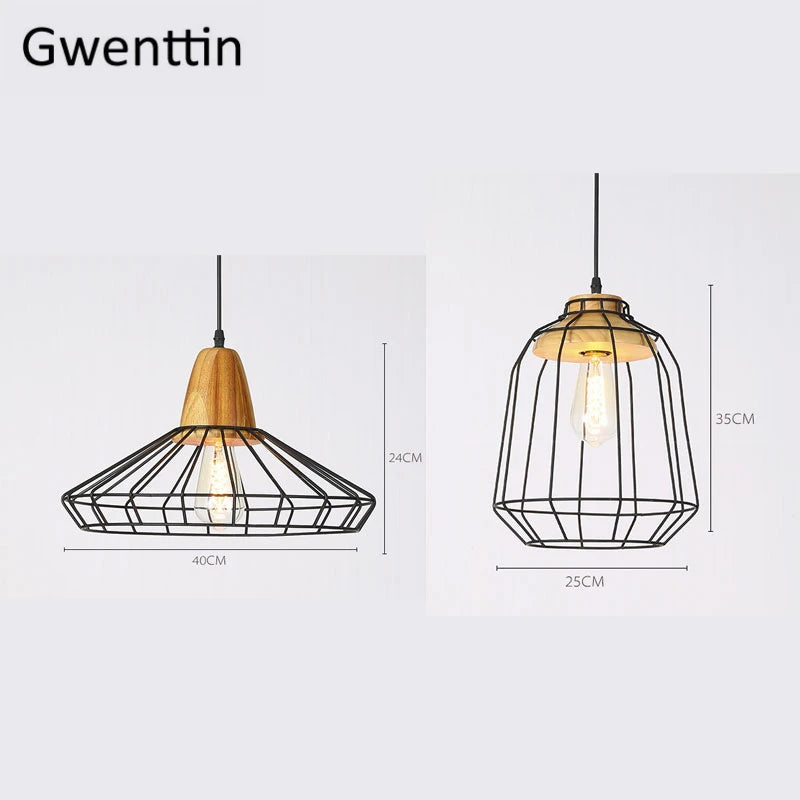 suspension moderne en bois avec éclairage led pour plantes