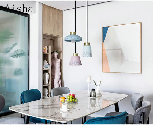 suspension vintage en ciment pour bar et café - vue 5 sur 14