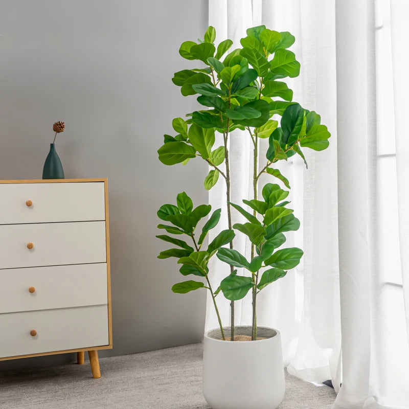 plantes tropicales ficus artificiel toucher réaliste pour décoration intérieure
