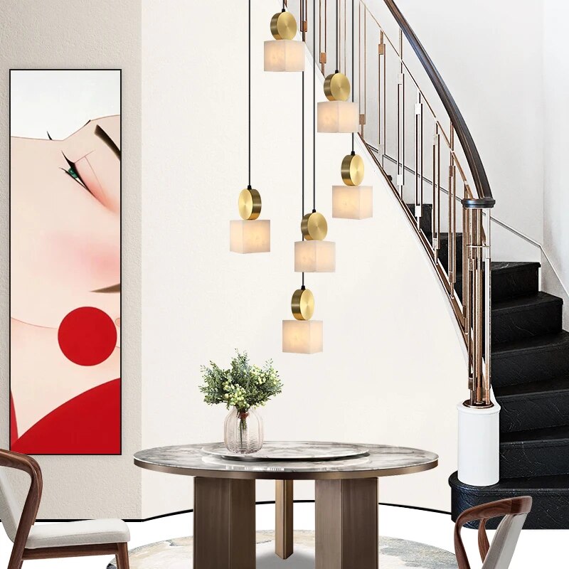 Suspension lumière villa moderne - vue 4 sur 8