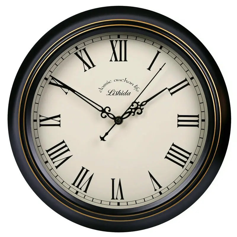 horloge murale silencieuse rétro style shabby chic décoration intérieure - vue 20 sur 24