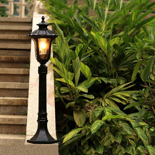 lampe de jardin rétro pour éclairage extérieur étanche - vue 8 sur 8